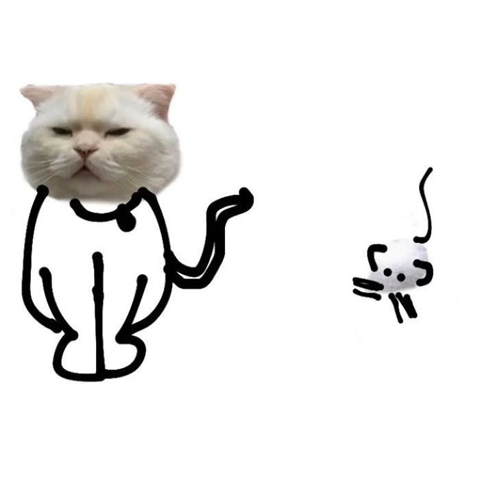 Drawing-Cat-People-Art