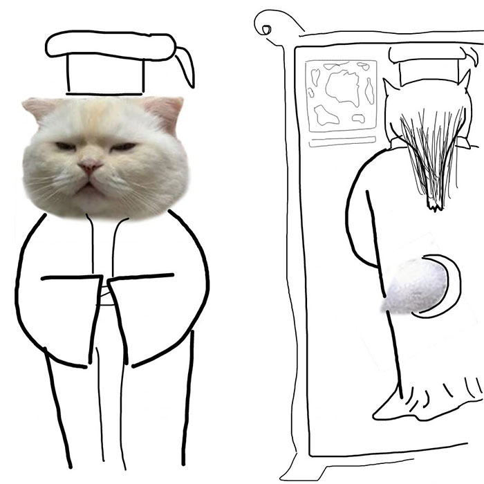 Drawing-Cat-People-Art