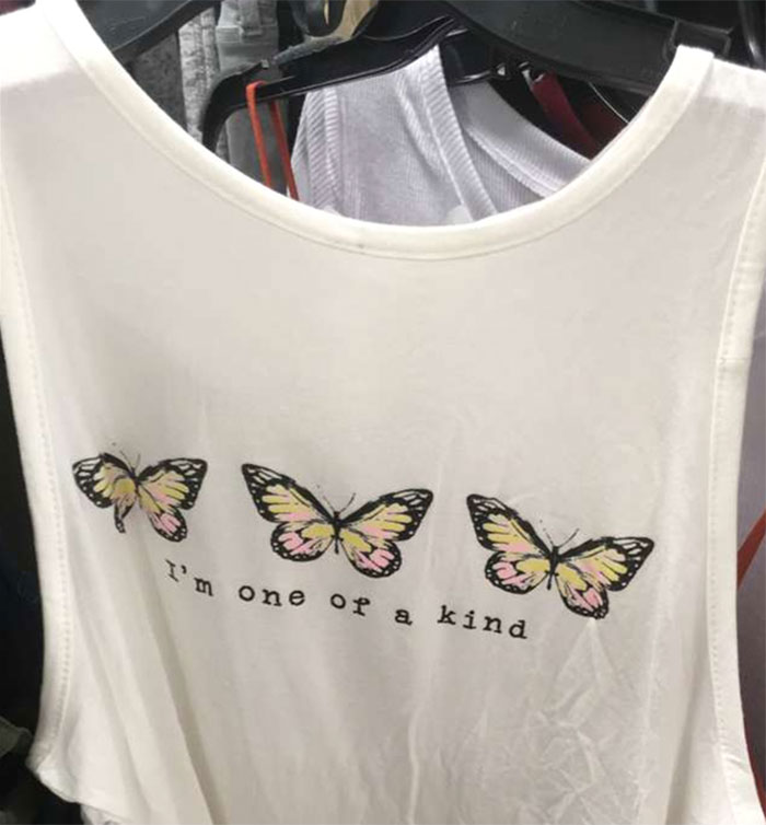 "Soy única", pero las 3 mariposas son iguales