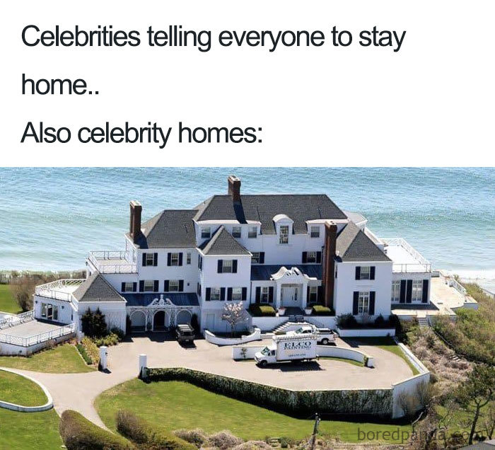 Celebrities Telling Everyone To Stay Home..also Celebrities Homes.