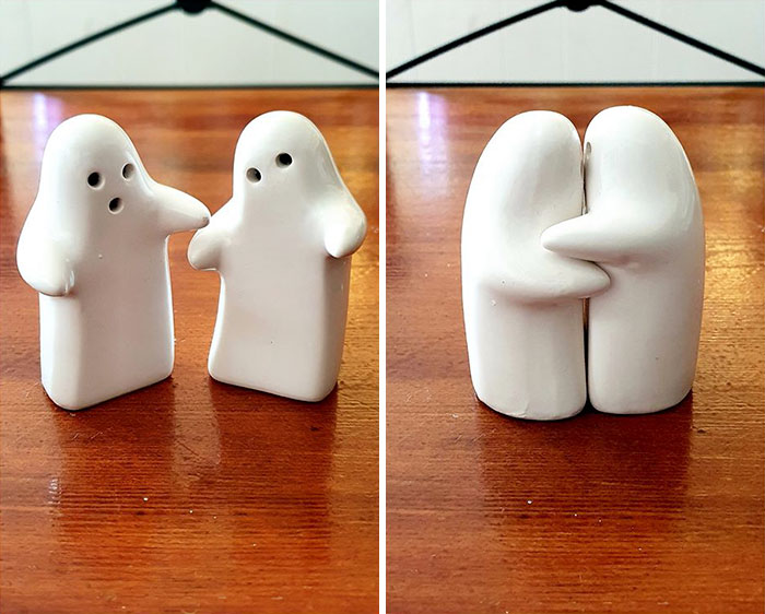Hello! I'm An Avid Follower And This Here Is My First Post. I Found These Adorable Little Hugging Ghost Shakers In A Local Salvos (Bundoora, Australia) And I Just Had To Take Them Home With Me. At A Little $1 Each, They Make The Perfect Pair