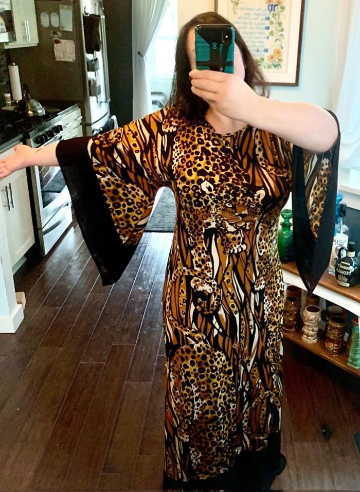 I Found This Awesome 70’s Leopard Dress At A Vintage Store In Portland Or, I Have Been Waiting For The Right Occasion To Break It Out But I Think I Am Just Going To Start Wearing It To The Grocery Store