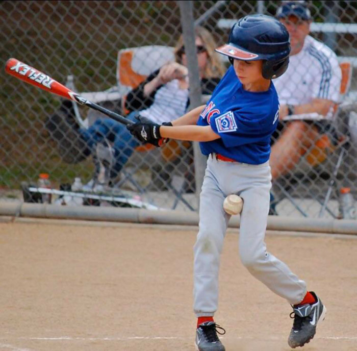 This Perfectly Timed Photo Of My Brother Attempting To Play Baseball