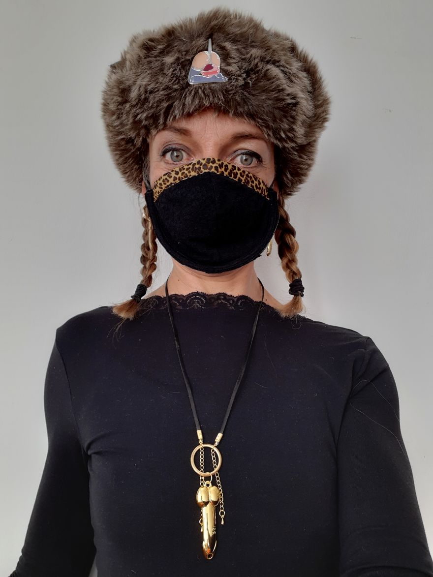 Designer Makes Braface Masks To Go With Penis Amulets