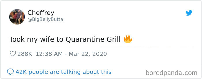 Husband Surprises His Wife By Improvising A "Quarantine Grill" Restaurant At Home