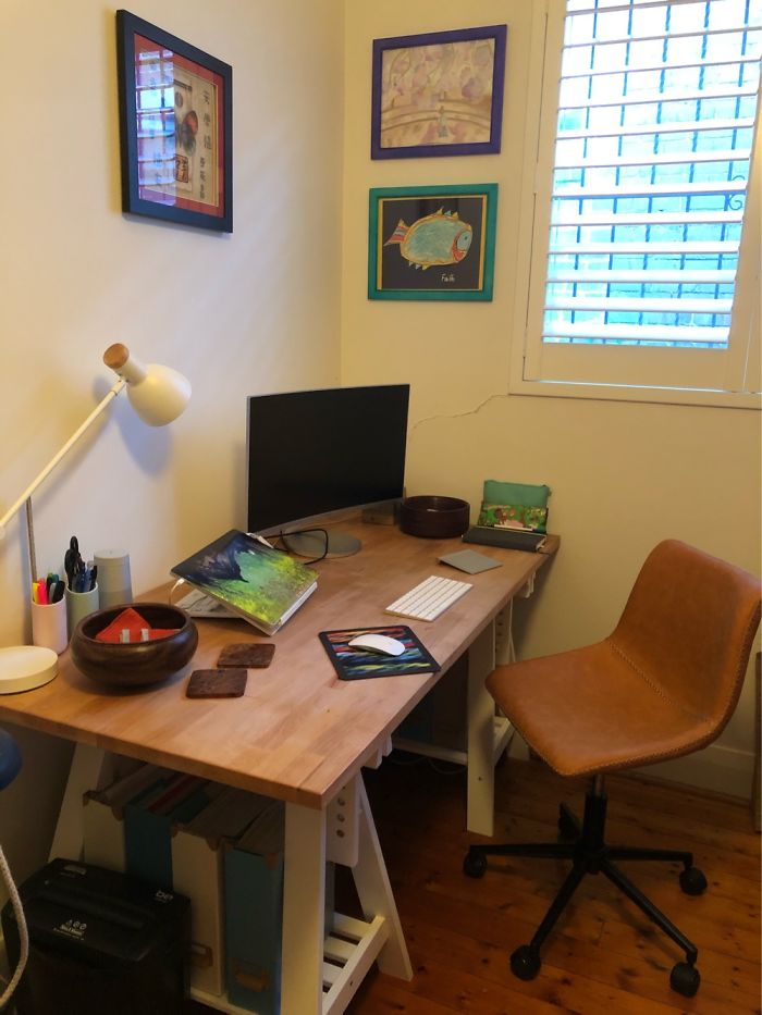 Cleaned Up My Daughters ‘Study’ (Read: Architecture Storage) And Converted It To My Home Office