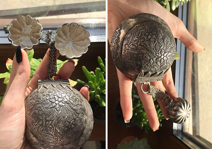 Found This Betel Nut And Lime Holder In Father's Antique Collection. I Think It’s Made Of Silver, Very Very Heavy
