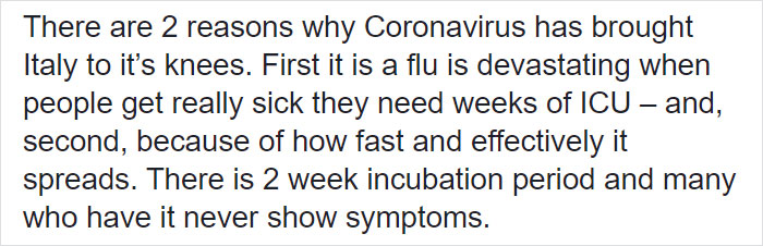 American Woman Living In Italy Writes Down A Coronavirus Warning To Americans And It Goes Viral