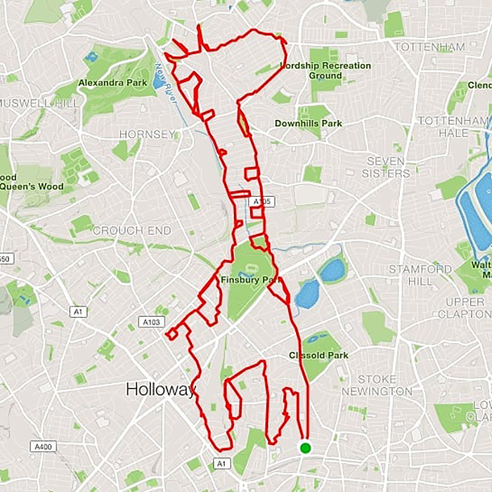 Jogger Running Routes Into Fun Animal Artwork Using GPS Tracker | Bored Panda