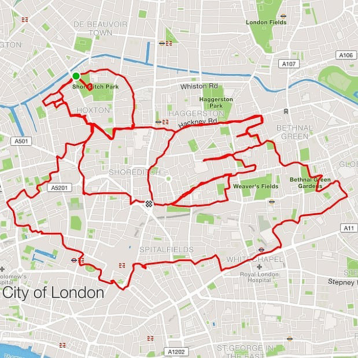 Jogger Turns Running Routes Into Fun Animal Artwork Using A GPS Tracker