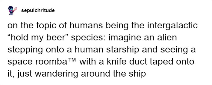 This "Knife Roomba" Story Is Going Viral And It Perfectly Illustrates How Aliens Would Probably Find Humankind Weird