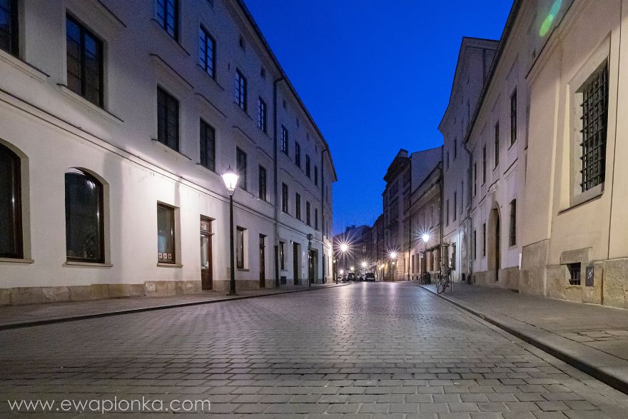 Empty Krakow Old Town During Coronavirus Pandemic