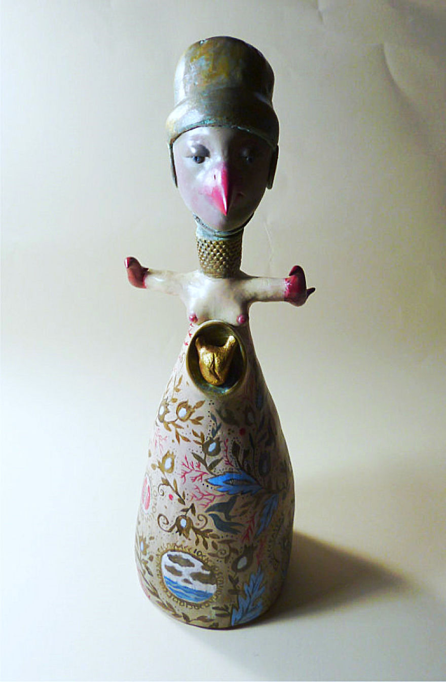 People Of The Clouds - 12 Hybrid Creatures Made Of Clay And Paint.