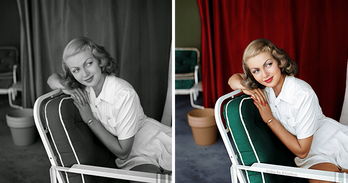 Classical Hollywood Stars Colorized By Russian Artist (30 Pics)