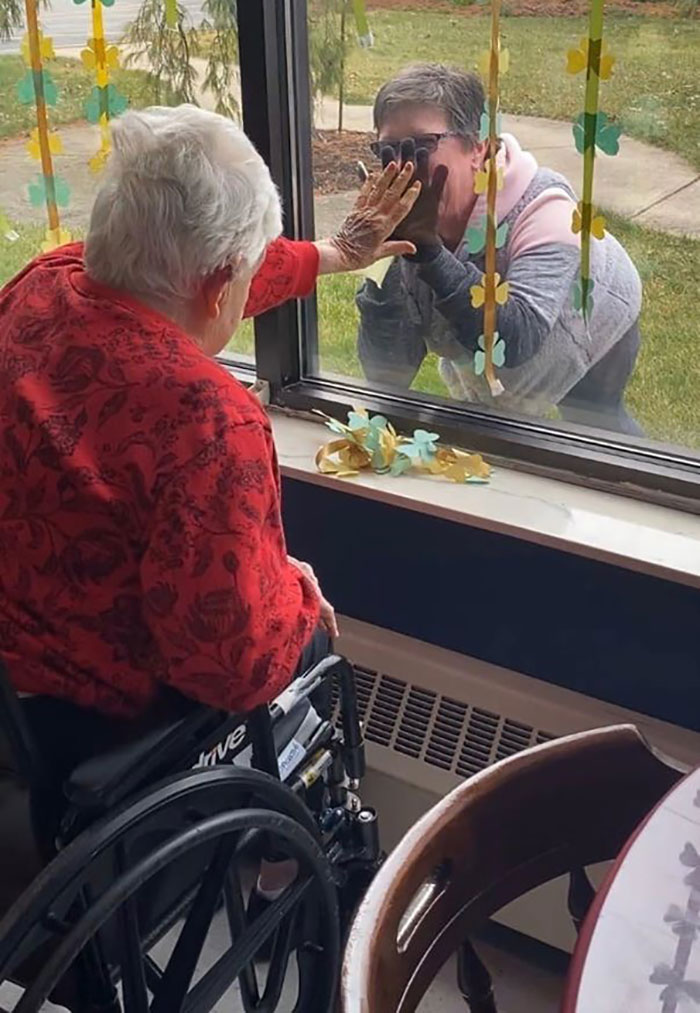 Window Visits Are Helping Us To Fill Our Hearts And Stay Connected