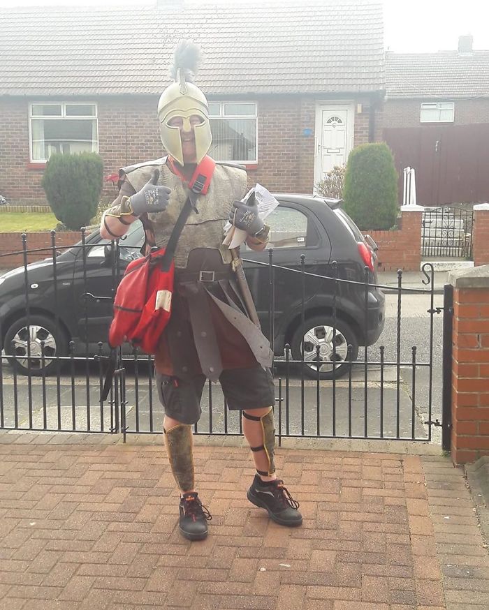 Postman Is Doing His Deliveries In Funny Costumes To Cheer People Up