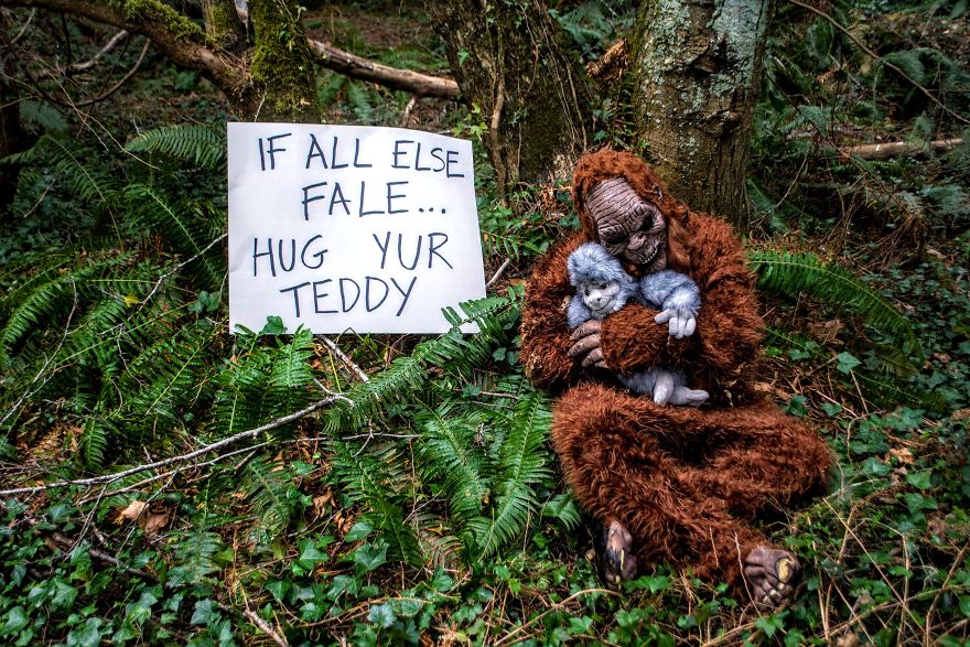 Canadian "Sasquatch" Gives Social Distancing Lessons To Humanity