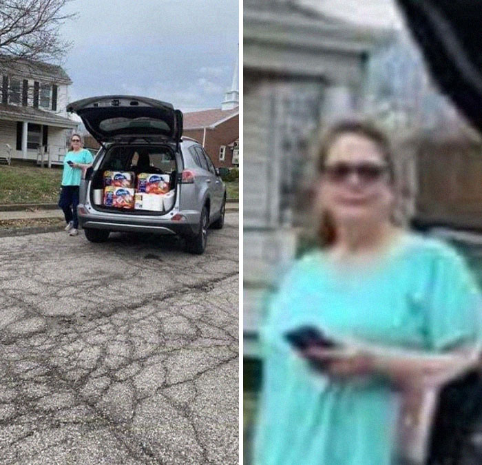 Esta mujer de Kentucky ha acaparado un montón de papel higiénico y lo vende en el maletero del coche a 5$ el rollo
