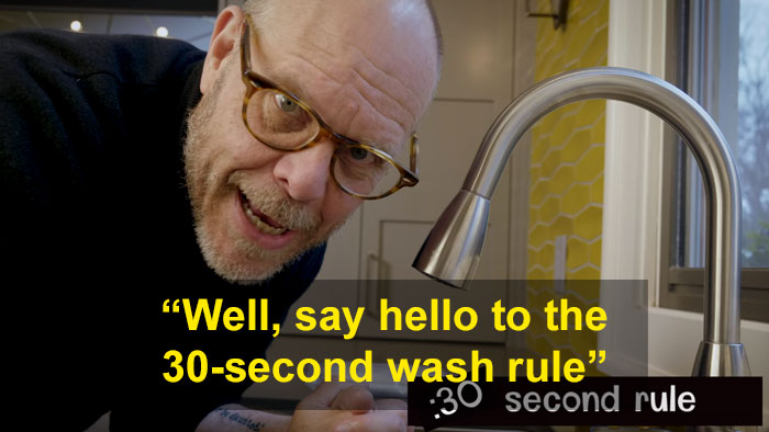 Alton Brown Explains Why Soap Is Better Than Hand Sanitizer In An Amusing Handwashing Tutorial