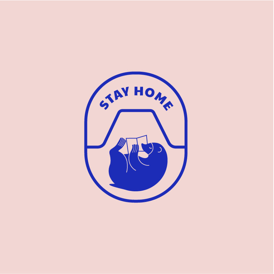 "Stay Home" Logos, Funny And Cool Licons That Make You Smile During The
quarantine.