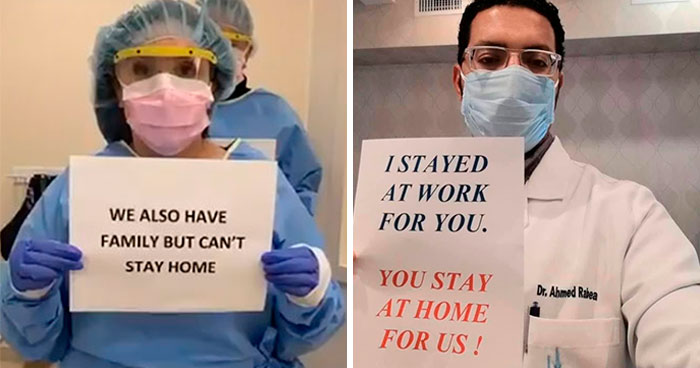 Doctors Are Uniting In Begging People To Stay At Home (15 Pics)