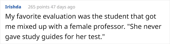 20 Times Professors And Teachers Received Unusually Honest Course Evaluations
