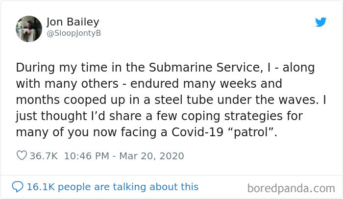 A Guy That Worked On Submarines Explains How To Endure Long Periods Of Isolation