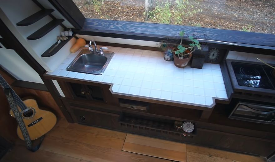 Gorgeous Folding Tiny House Built With Reclaimed Materials.