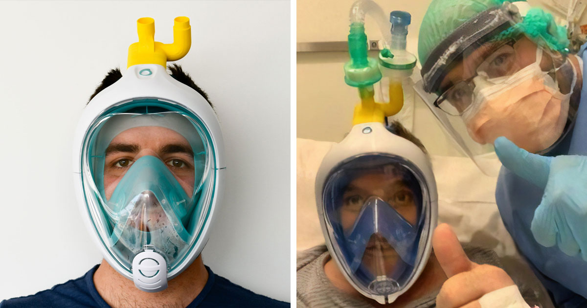 Italian Engineers Turn Snorkeling Masks Into Life-Saving Ventilators