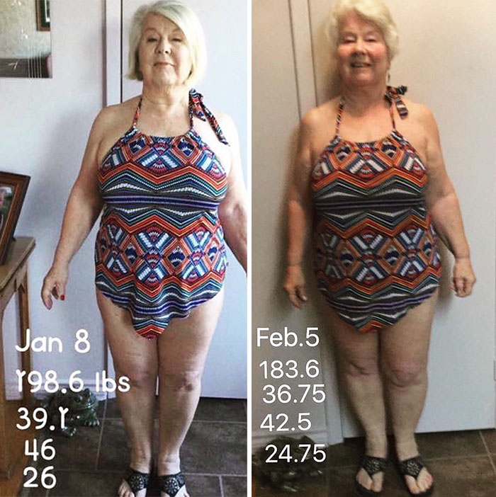 Daughter Helps 73-Year-Old Mom Lose 50+ Pounds To Get Her Health Back On Track, And Her Before And After Pics Go Viral