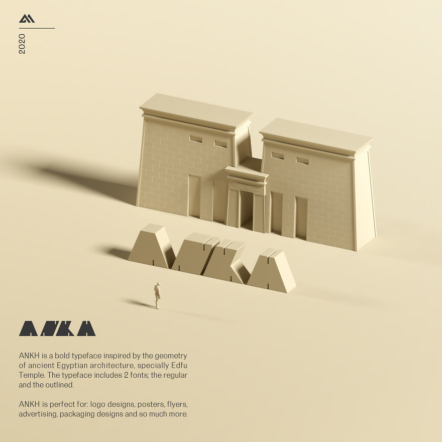 Ankh Typeface: From Architecture To Typography