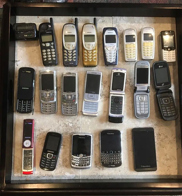 Cleaning My Attic During Quarantine. Found All My Past Mobile Phones Starting With Beeper Oc