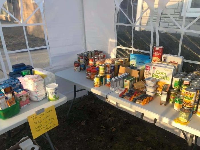 Family Sets Up A "Give And Take" Outdoor Pantry, Doesn’t Expect It To Grow So Big