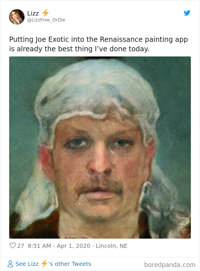Ai Renaissance Painting Of Tiger King Joe Exotic