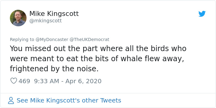People Are Applauding This Twitter Manager For Using A Whale Blown Up In The 1970s As A Lesson On Coronavirus