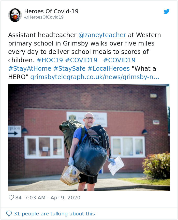 Teacher Is Being Called A Hero After Delivering 78 Free School ...