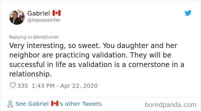 Two Little Girls Sit 6 Feet Apart Yelling Compliments To Strangers, Dad Documents It In A Hilarious Twitter Thread