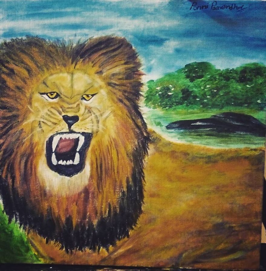 How I Express My Entangled Emotions Through Brush Strokes.