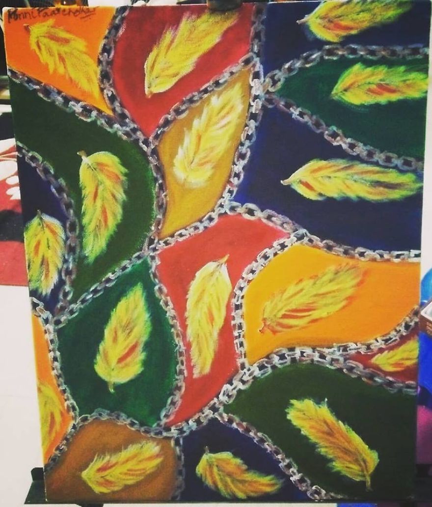 How I Express My Entangled Emotions Through Brush Strokes.