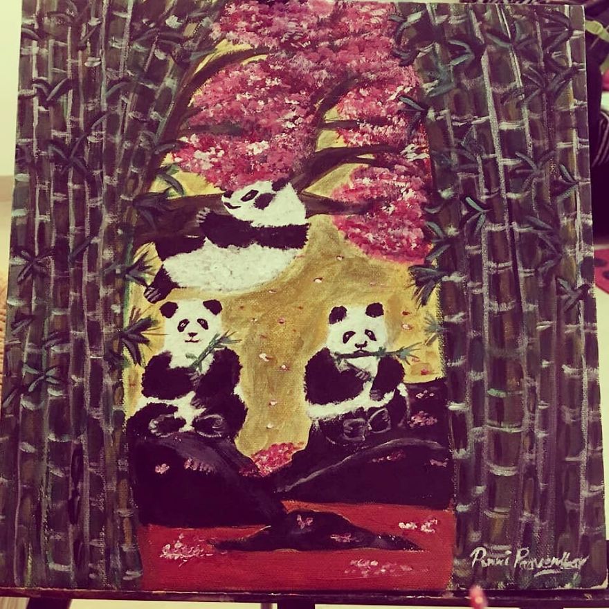 How I Express My Entangled Emotions Through Brush Strokes.