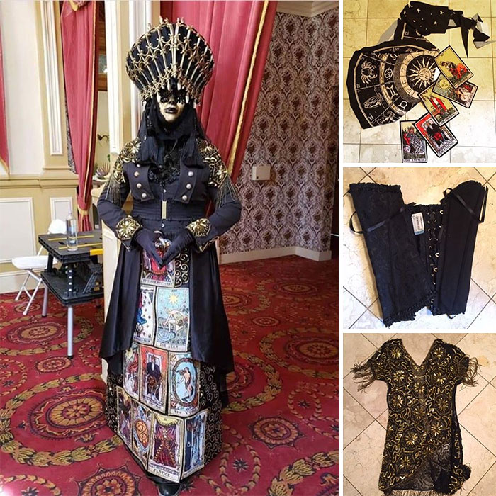 One Secondhand Tarot Shower Curtain Launched This Whole Thrifted Costume