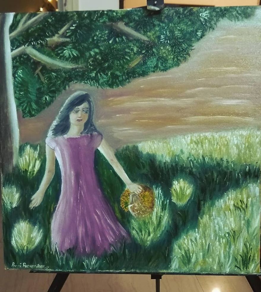 How I Express My Entangled Emotions Through Brush Strokes.
