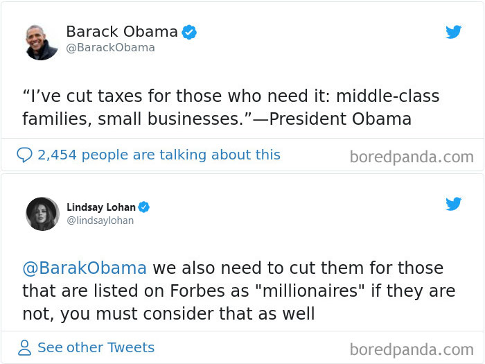 Lindsay Lohan's Tweet About Taxes