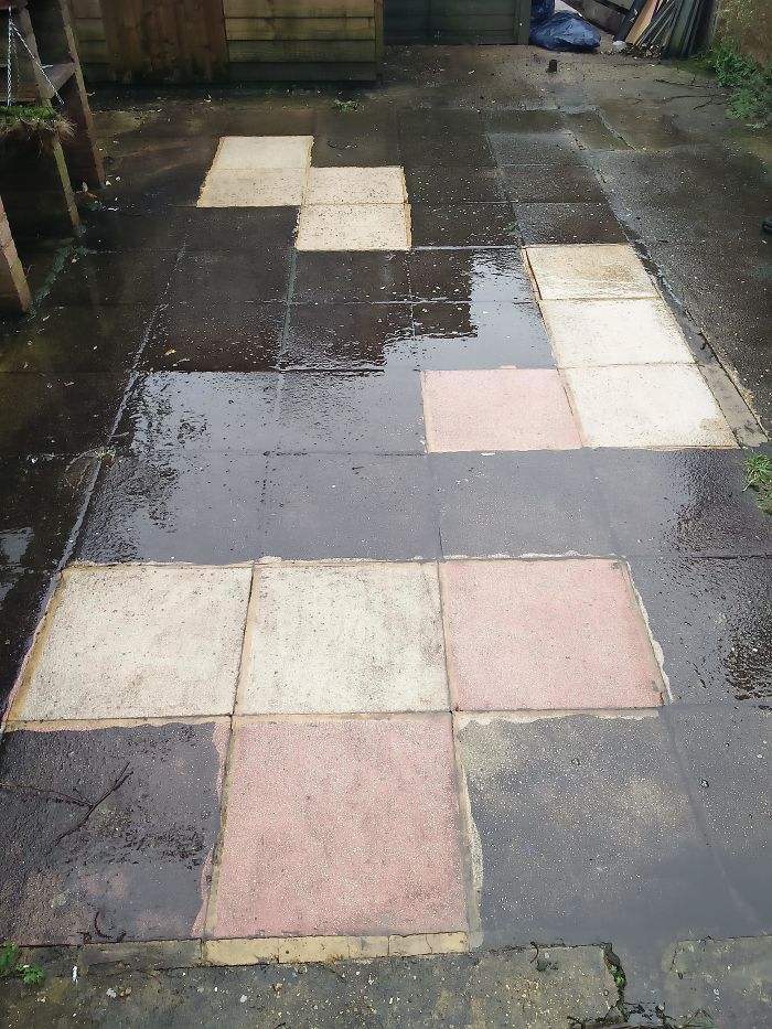First Time With A Power Washer! I Played Tetris With Paving Slabs