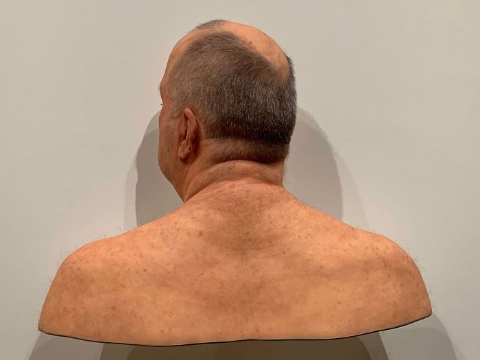 This Hyper Realistic Bust At Our Local Art Museum