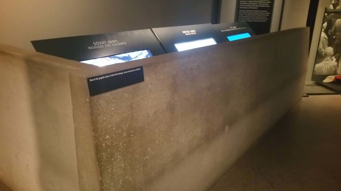 The National Holocaust Museum In DC Puts Screens With Graphic Images Behind Cement Barriers So Children Can't See Them