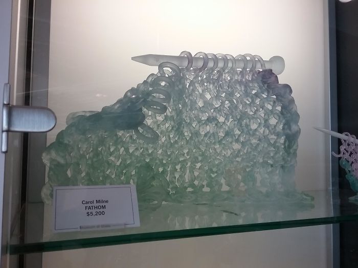 Knitted Glass At The Glass Museum In Seattle