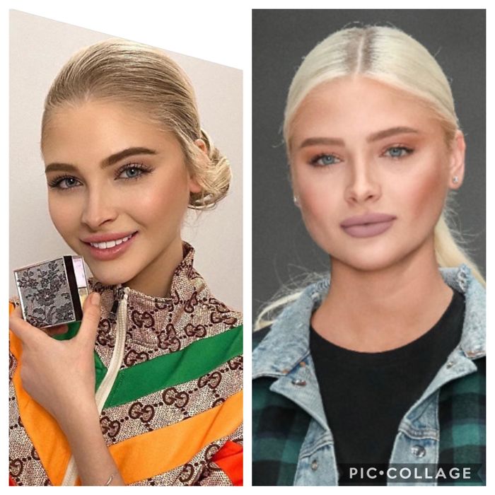 Left Is Instagram, Right Is Real Pic. The Angle And Expression Is Different - But She Always Edits Her Jaw And Eyes (If Not More). Absolutely Gorgeous Girl, But Just Shows How Much Pressure There Is To Always Look Better