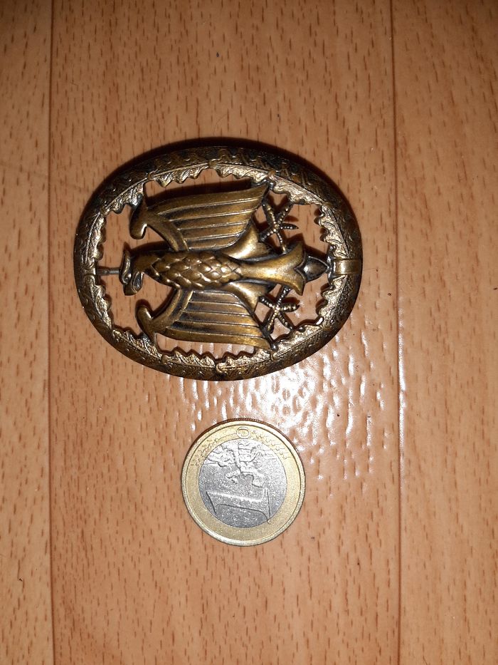 Bought This At A Flee Market A While Back Because It Looked Coll And Found While Cleaning Recently. Vendor Had Many "Pins" Like That. Euro For Scale