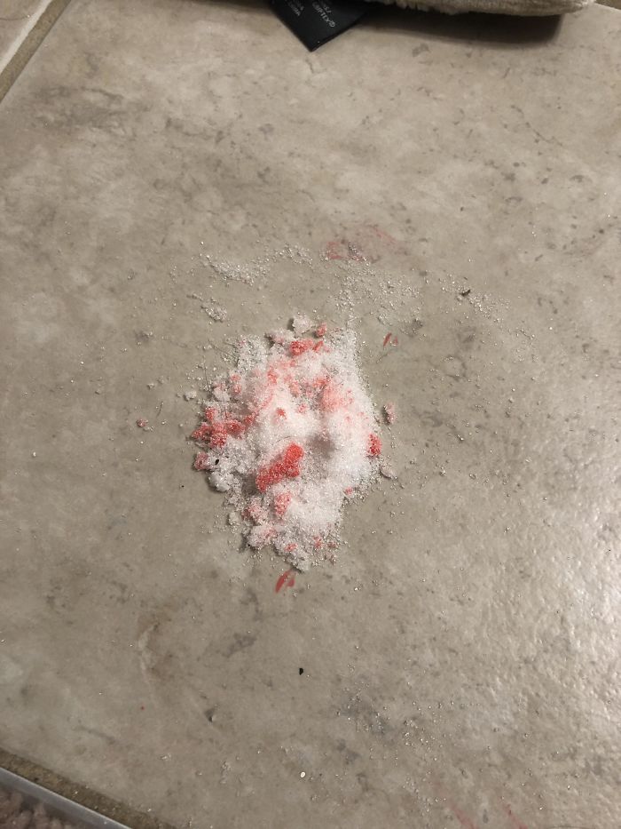 If You Drop Nail Polish Pour Sugar On It. After A Few Minutes, You Can Just Sweep It Away